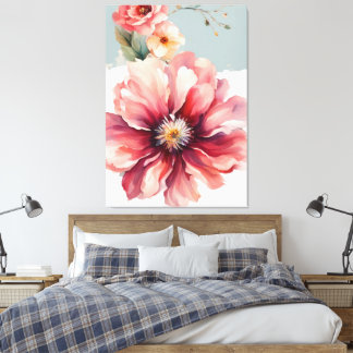 minimale Blume Leinwanddruck