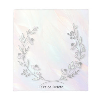 Minimale Blume Notepad Notizblock