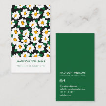 Minimale Blume Stilvolle Trendy Modern Business Ca