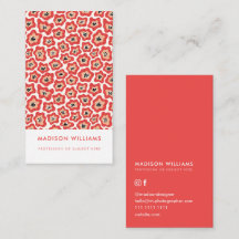 Minimale Blume Stilvolle Trendy Modern Business Ca