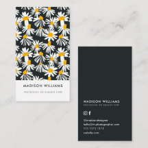 Minimale Blume Stilvolle Trendy Modern Business Ca