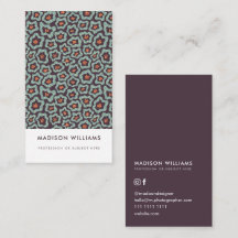 Minimale Blume Stilvolle Trendy Modern Business Ca