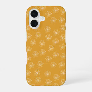 Minimale Blumen-iPhone-Hülle iPhone 16 Hülle