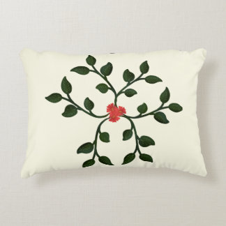 Minimale Blumranke | Elegantes botanisches Design Dekokissen