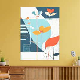 Minimale Blüte Leinwanddruck