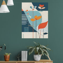 Minimale Blüte Poster