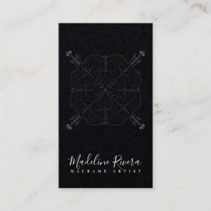 Minimale Boho-Mandala-Yoga-Macrame-Geschäftskarte Visitenkarte
