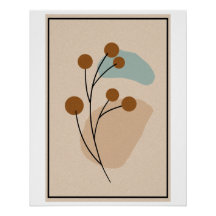 Minimale botanische abstrakte Naturästhetik