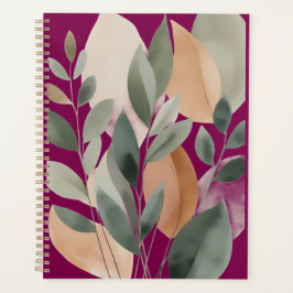 Minimale botanische Blattmusterung Planer