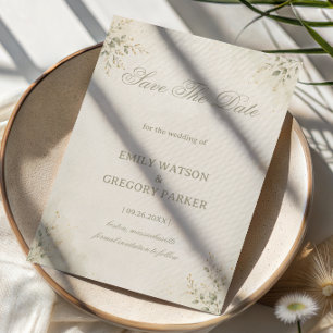 Minimale botanische Eleganz Save The Date