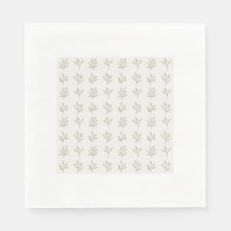 Minimale Botanische Lunchservietten Serviette