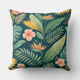 Minimale botanische Muster Kissen