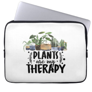 Minimale botanische Pflanzen sind meine Therapie Laptopschutzhülle