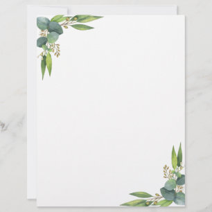 Minimale botanische Schreibpapier