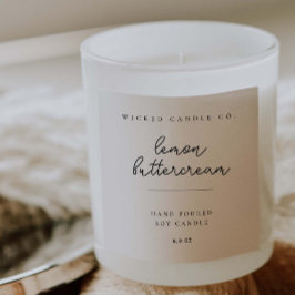 Minimale Branding-Aufkleber für das Produkt-Label Quadratischer Aufkleber