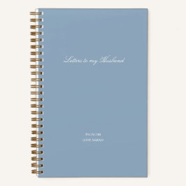 Minimale Briefe an meinen Ehemann Notizbuch