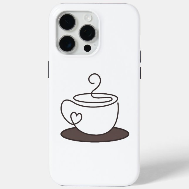Minimale Coffee-Handyhülle Case-Mate iPhone Hülle (Rückseite)