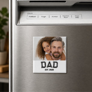Minimale Dad-Gründungsjahr Neue Vater-Foto-Geschen Magnet