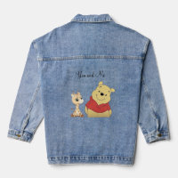Minimale Denimjacke mit Tiermotiv