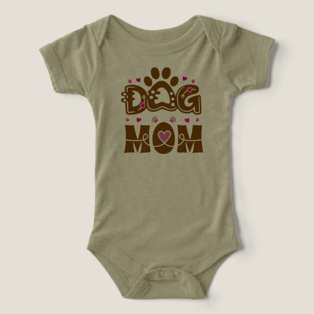 Minimale DOG MOM-Monogramm (Design Vorderseite)