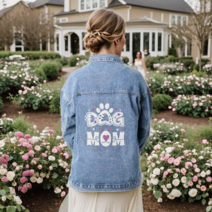 Minimale DOG MOM-Monogramm Jeansjacke