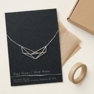 Minimale dunkelgraue Halskette/Armband-Grafikkarte