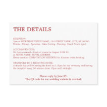 Minimale Dusty-Rose Rosa QR-Code Details