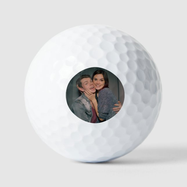 Minimale einfache Foto-Golfbälle Golfball (Vorderseite)