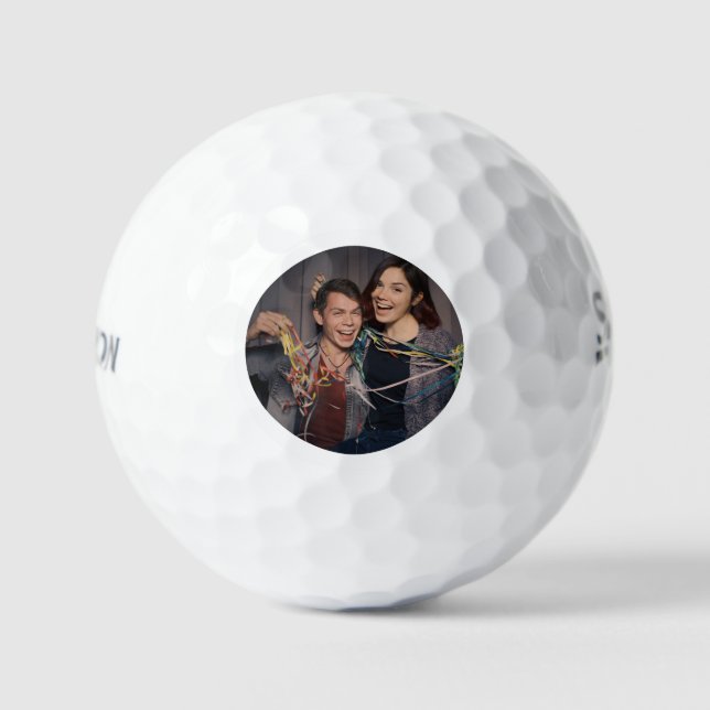 Minimale einfache Foto-Golfbälle Golfball (Vorderseite)