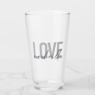 Minimale, einfache, moderne coole Design-Liebe Nas Glas