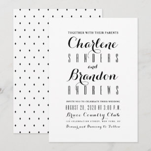 Minimale einfache moderne elegante einladung