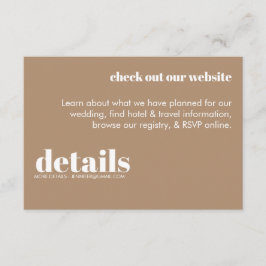 Minimale Einladung zur Hochzeit