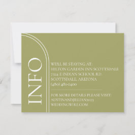 Minimale Einladung zur Hochzeit