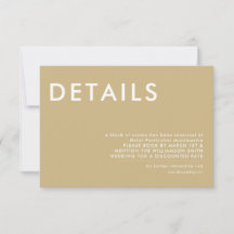 Minimale Einladung zur Hochzeit