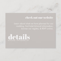 Minimale Einladung zur Hochzeit