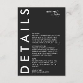 Minimale Einladung zur Hochzeit