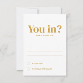 Minimale Einladung zur Hochzeit