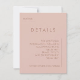 Minimale Einladung zur Hochzeit