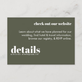 Minimale Einladung zur Hochzeit