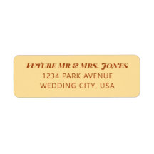 Minimale Einladungen für Hochzeiten von Rücksendea