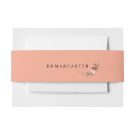 Minimale Elegant-Script-Hochzeit Einladungsbanderole