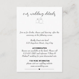 Minimale elegante Design-Abschlusskarte Begleitkarte