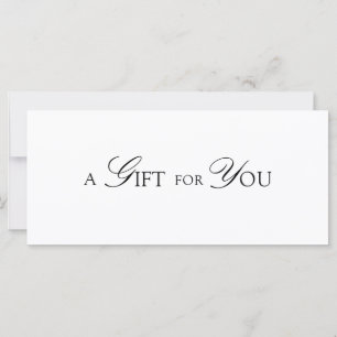 Minimale elegante QR-Code-Geschenkkarte