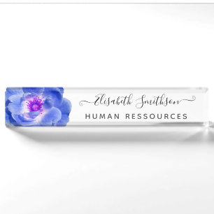 Minimale Elegante Rose kundenspezifisch Beruflich Namensplakette