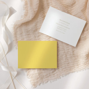 Minimale elegante Script-Empfang-Abschlusskarte Begleitkarte