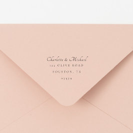 Minimale Elegante Script Moderne Rücksendeadresse Permastempel