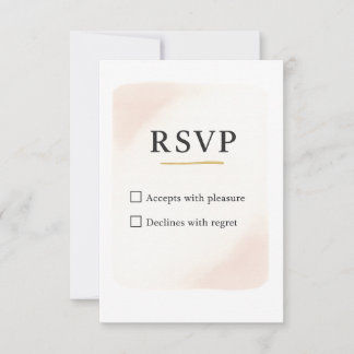 Minimale elegante UAWG Wedding Card - 1,5 x 5 Zoll RSVP Karte