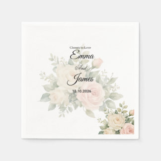 Minimale Eukalyptus-Hochzeitspapier-Serviette Serviette
