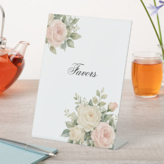 Minimale Eukalyptus-Hochzeitstisch-Signatur Sockelschild