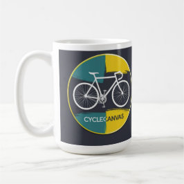 Minimale Fahrradillustration – Kaffeetasse